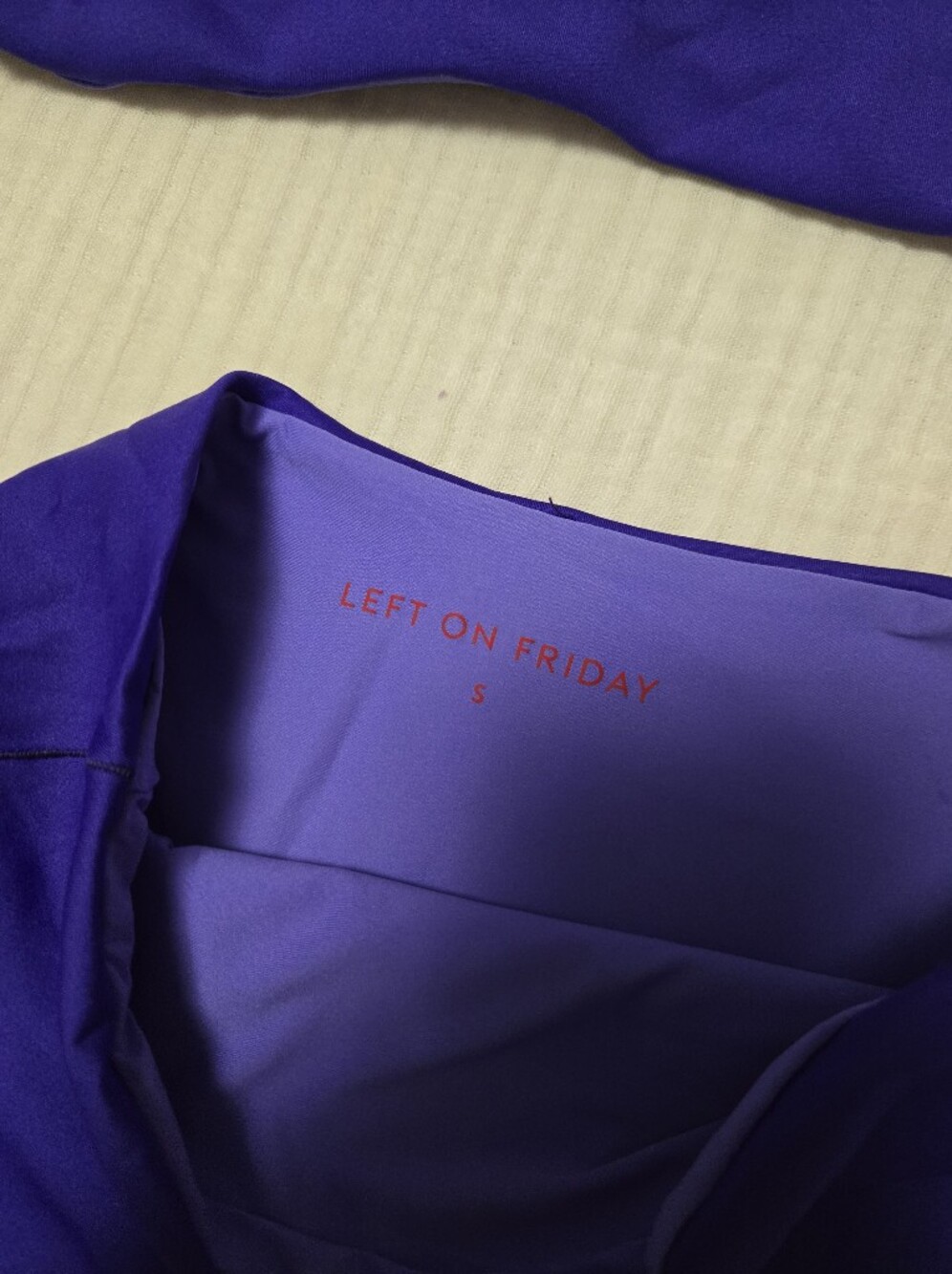 Left On Friday Women’s High-Waist Two-Piece Swim Set in Grape - Picture 2 of 4